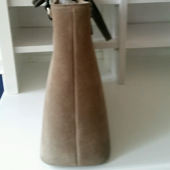 Vintage Kate Spade Suede Satchel Tote - Picture 3 of 6